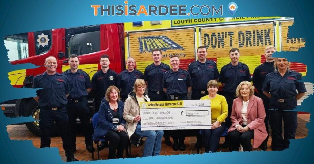 Ardee Fire Station Raises €9,188 for Hospice Homecare
