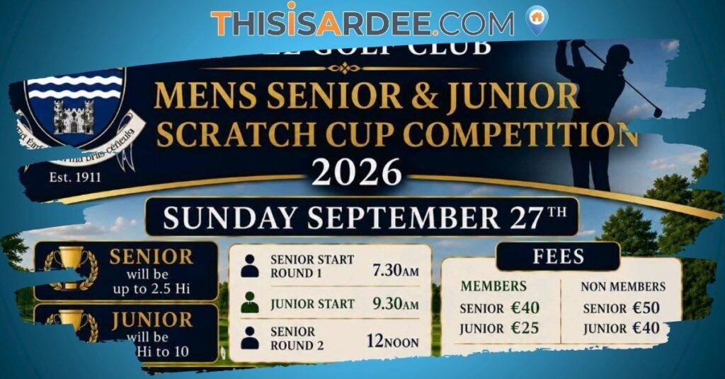 Ardee Golf Club Men's Senior & Junior Scratch Cup 2026 This Is Ardee