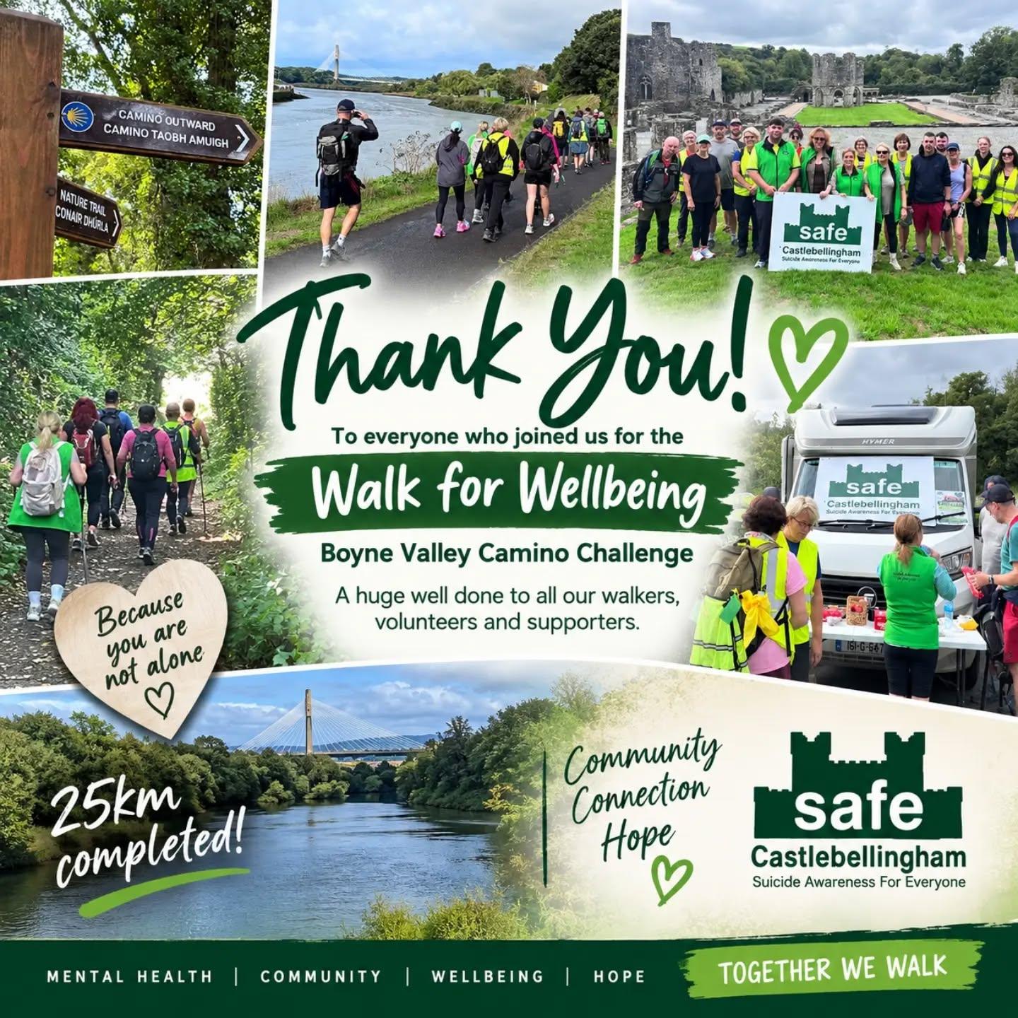 SAFE Castlebellingham Walk for Wellbeing Boyne Valley Camino Challenge